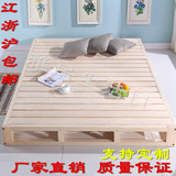 榻榻米实木床 木板床 硬板席梦思床垫 实木硬床板排骨架简易床
