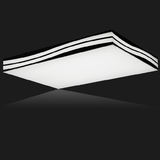 新款客厅灯具长方形大气房间LED吸顶灯现代简约卧室灯创意波浪灯