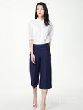 【MIND BRIDGE】韩国代购直邮16春夏女文艺范藏青七分裤 MQPT322A