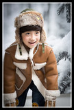 韩国小木马童装 TWINKIDS专柜正品 15冬款男女童加绒长款皮革外套
