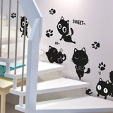 儿童房卧室幼儿园班级教室布置装饰贴墙贴纸卡通可爱动物狗熊猫鹅