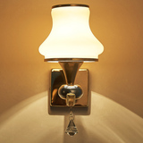led卧室床头水晶壁灯客厅节能过道客厅婚房现代简约美式中式灯具