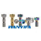wanyifa 1.0/1.25mm摩托车卡钳鲍鱼油路油管钛合金螺丝改装必备