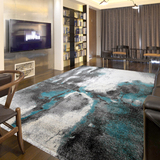 客厅地毯简约现代欧式地中海沙发茶几地垫卧室床边抽象可水洗地毯