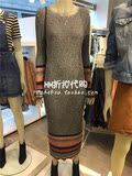 HM H&M专柜正品代购2016春女装条纹罗纹针织衣连衣裙0309180005