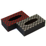 韩版酒红车载家用折叠纸巾盒简洁时尚纸抽盒汽车装饰汽车用品