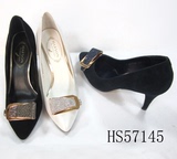 正品代购2015春季水钻锥形高跟单鞋哈森HS57145支持验货
