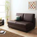 小户型 日式简约现代多功能折叠沙发床单人双人皮艺沙发床 包邮