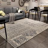 欧式客厅地毯茶几 美式卧室床边毯可机洗长方形布艺沙发地毯门厅