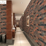 鹅卵石头3D立体墙纸自粘壁纸防水背景墙贴纸中式复古客厅餐厅酒吧