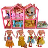 barbie芭比娃娃甜甜屋套装大礼盒豪华别墅女孩生日礼物玩具凯莉屋