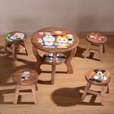 泰国进口儿童房学习桌椅儿童桌椅幼儿园卡通桌椅组合卡通桌椅实木