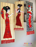 幼儿园走廊吊饰挂饰民族风竹挂件班级教室班级布置布艺创意装饰品