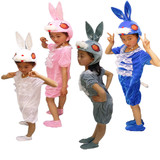 儿童动物服装小兔子夏装成人动物造型表演服六一幼儿园动物演出服
