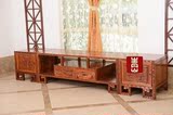 中式全实木古典组合电视柜 长柜子 组合客厅柜子 南榆木家具