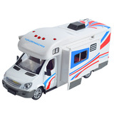 豪华旅行房车模型儿童玩具仿真合金声光回力小汽车