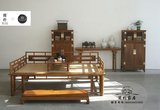 现代高端新中式复古罗汉床 纯实木明清古典中国风罗汉榻定制