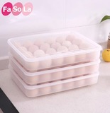 厨房大号多格冰箱装鸡蛋收纳盒宜家用塑料食品包装保鲜放鸡蛋托盘