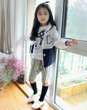 韩国男童女童SUN**防晒防紫外线皮肤衣 拼接帽衫外套