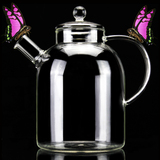 明火专用电陶炉全玻璃烧水壶 耐热加热煮茶壶 超大容量茶壶2000ML