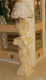 简约欧式陶瓷描金罗马柱台灯柱落地花瓶柱装饰摆件包邮
