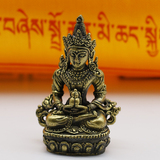 佛教用品长寿佛无量寿佛像摆件尼泊尔手工纯铜随身佛神像口袋佛