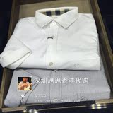 香港代购BURBERRY/博柏利男短袖棉质衬衫39961171/39961191