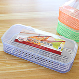 创意家用塑料筷子盒 带盖沥水防尘筷子筒 餐具收纳盒筷笼 包邮