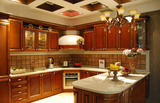 天津橱柜定制 实木  美国红橡木 欧式美式复古 整体厨房家具定制