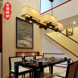 新中式吊灯餐厅长方形过道走廊酒店吧台茶铁茶楼创意led灯具