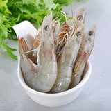 陈记生鲜 冻南美白虾（带头带壳） 40/50 1kg