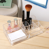 透明亚克力化妆品收纳盒塑料创意 桌面办公桌杂货护肤品收纳盒子