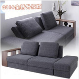 新款布艺沙发大小户型可拆洗客厅转角沙发组合多功能可折叠沙发床