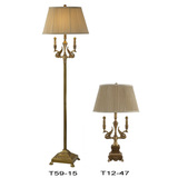 落地灯卧室复古装饰床头灯奢华欧式铜灯饰美式田园客厅纯铜台灯具