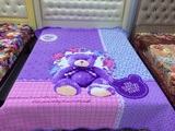 【浪漫情怀】韩国短毛绒休闲卡通床垫床盖加棉绒床单多用毯可水洗