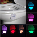 LED人体感应卫生间厕所马桶盖灯 彩色灯光起夜神器 多功能小夜灯