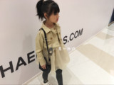 品牌童装2016秋新款专柜正品韩版仙仙蓬蓬纱女童风衣公主裙二件套