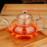 加厚款全玻璃茶壶 玻璃过滤煮茶壶冲茶器 电陶炉泡茶壶花茶壶