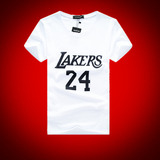科比NBA篮球运动t恤湖人Kobe24号卡通大码短袖训练服上衣兄弟队服