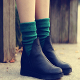 秋冬袜子女堆堆袜韩国可爱女袜冬天棉袜森系中筒袜高筒短靴棉袜女
