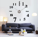 欧式大号创意DIY挂钟数字简约现代个性钟表客厅表墙贴钟时钟挂表