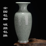 景德镇 鱼形陶瓷花瓶客厅摆件现代简约创意 家居装饰品 插花瓷器