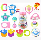 新生婴儿奶瓶玩具摇铃套装宝宝手摇铃儿童早教益智手铃组合0-1岁