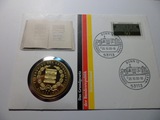 德国分裂  东德建立 纪念章 邮币封