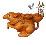 红木木雕工艺品 十二生肖摆件 家居摆设装饰品 老鼠运财 花梨鼠钱