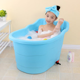 泡澡桶儿童超大号浴盆加厚不变形保温塑料洗澡桶可座0-15岁浴桶