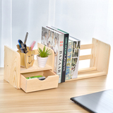 桌上实木书架学生儿童简易桌面小书架收纳置物架办公室小书架包邮