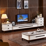 大理石电视柜斗柜 客厅组合简约现代北欧地柜实木影视柜电视机柜