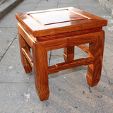 红木凳子花梨木四方凳原木茶几凳榫卯小凳子中式实木钩脚沙发凳