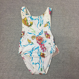 欧美外贸女童婴儿小童宝宝连体可爱亮片游泳衣泡温泉沙滩防紫外线